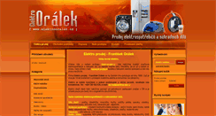 Desktop Screenshot of elektrooralek.cz